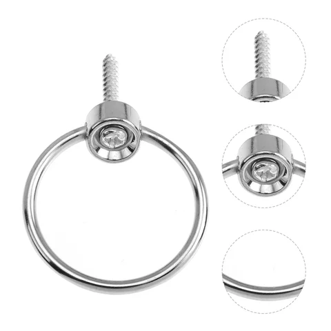 Iron Chopping Board Ring Pulls Drawer Pulls Cabinet Ring Pulls with Screws