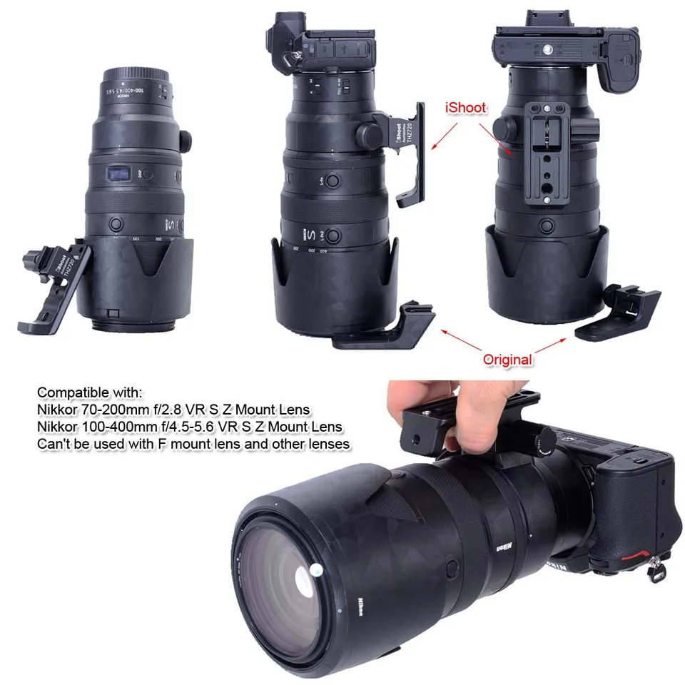 IShoot Lens Collar For Nikon Z 600mm F6.3 VR S/Nikon Z 100-400mm F4.5-5.6 VR S& Nikon Z 70-200mm F2.8 VR S&Nikon Z 400mm F4.5 - 44