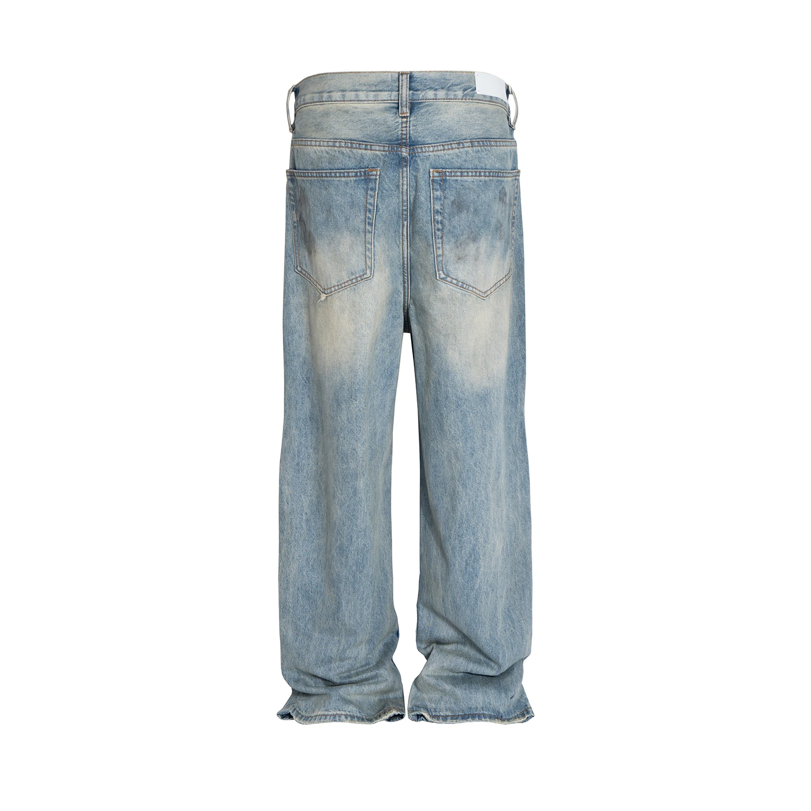 Vintage Mud Dyed Dirty Baggy Jeans for Men and Women