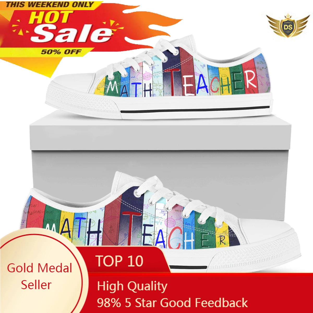 Math Teacher Low Top Shoes Women Sneakers Autumn Women's Canvas Shoes Autumn Women's Canvas Shoes