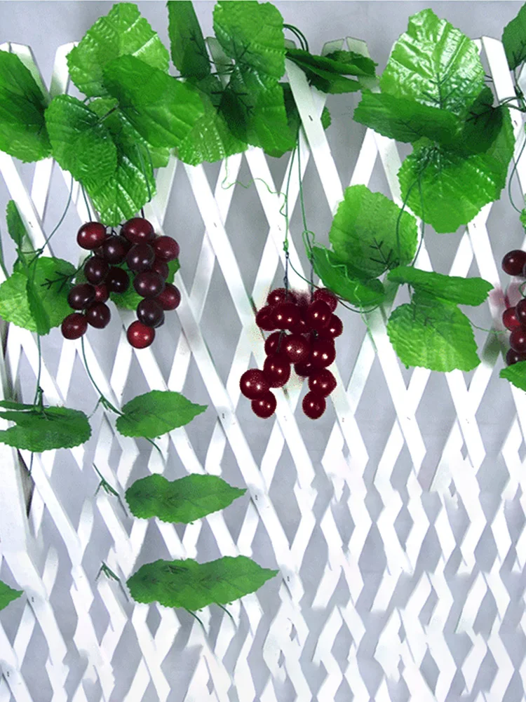 Description Picture 6 of item4 Pieces Artificial Vines Grape Vines Simulation Fruits With Grapes  Artificial Artificial Vines Fruit Grapevines