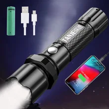

5 Modes Led Flashlight USB Rechargeable Ultra Bright Tactiacl Torch Zoomable Waterproof Flashlights Camping Walking Black Light