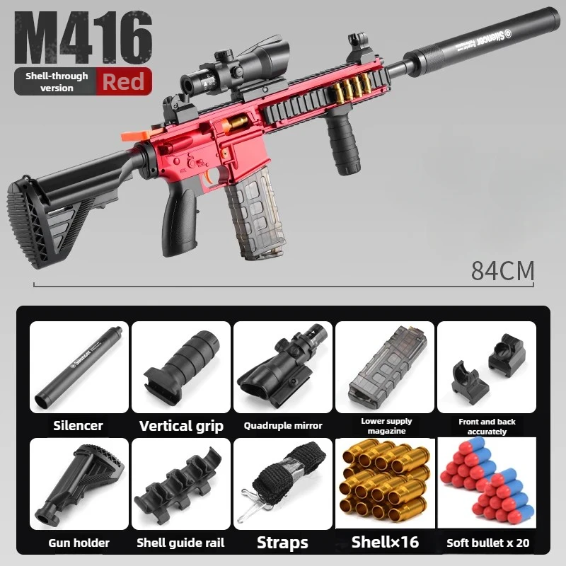 AWM Safe Shell Soft Bullet Toy Gun - Manual Mode Outdoor Game Model for Kids - Enjoyable Shooting Experience 2