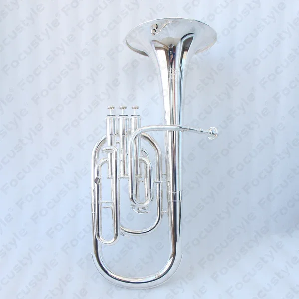 3 Piston Valves Professional Alto Horn High Quality Chinese Alto Horn Eb Silver Plated Brass Instruments