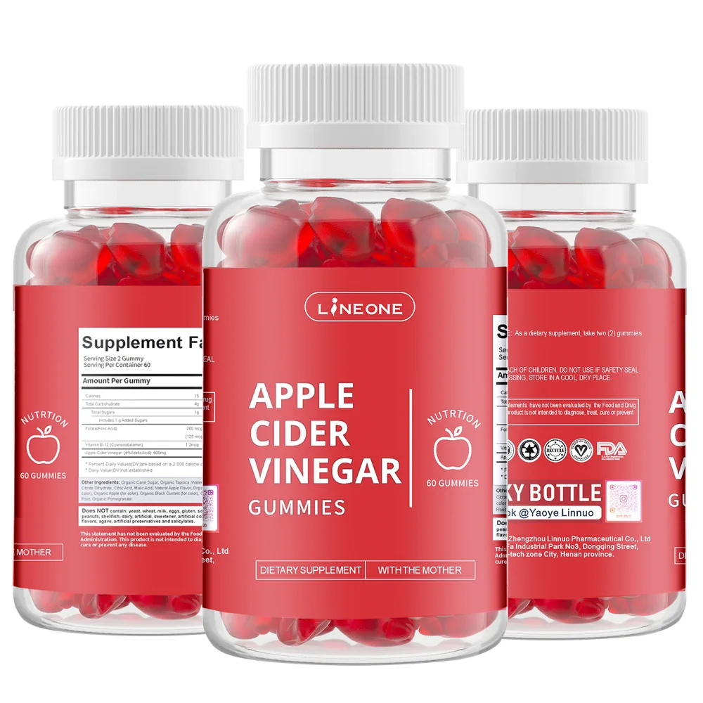 Natural apple cider vinegar gummies for energy keto ACV