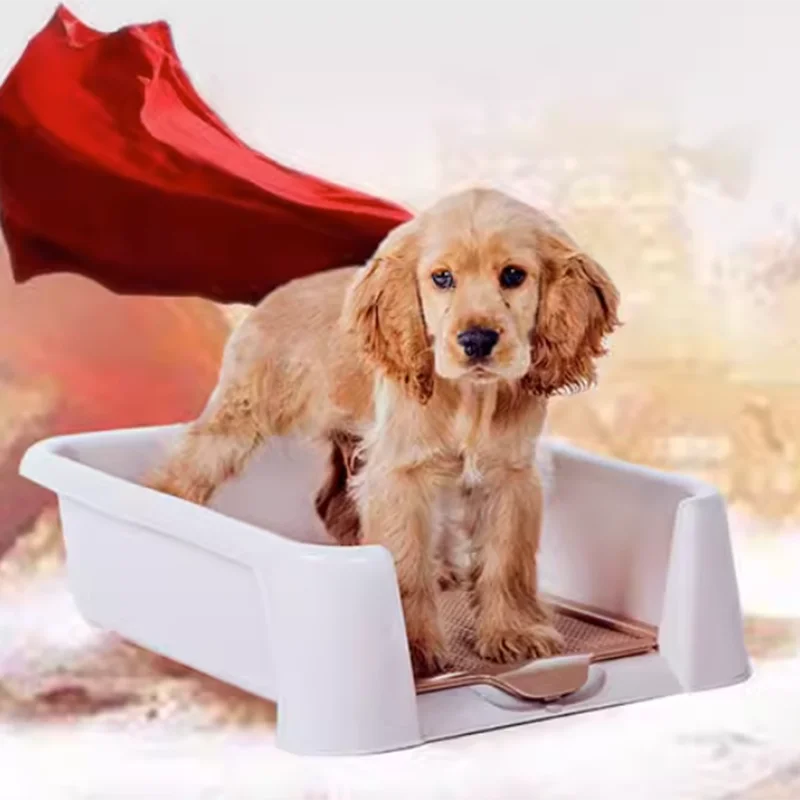 

Paw Cleaner Puppy Dog Box Grooming Toilet Training Portable Dog Potty Tray Plastics Pouch Accessoire Chien Pets Products LJ50DT