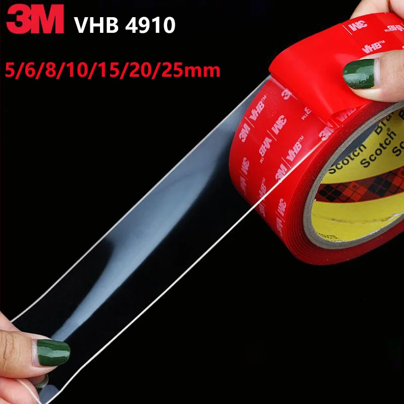 3M 4910 VHB CƯỜNG Băng Nhiệt Độ Cao Trong Suốt Acrylic Xốp Tape1MM Độ Dày  Đôi Bọc Chất Liệu Acrylic BĂNG KEO XỐP - AliExpress Education & Office  Supplies