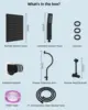 All Metal Shower Head, 10'' High Pressure Rainfall Shower Head, Showerhead Combo/Handheld Shower Wand,71'' Hose, 6