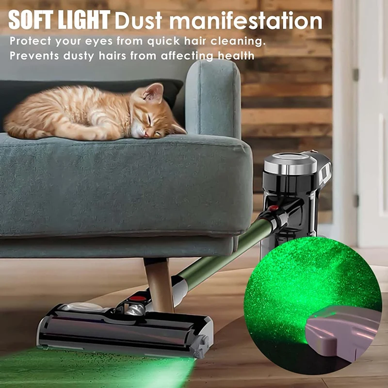 Vacuum Cleaner Dust Display LED Lamp Clean Up Hidden Dust Pet Hair Vacuum Cleaner Accessories For Home Pet Shop