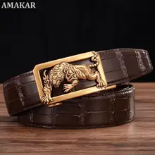 Leather Belts for Men Black Belt for Men Designer Business Sliding Automatic Buckle Genuine Leather Belt Strap for Mens Gifts