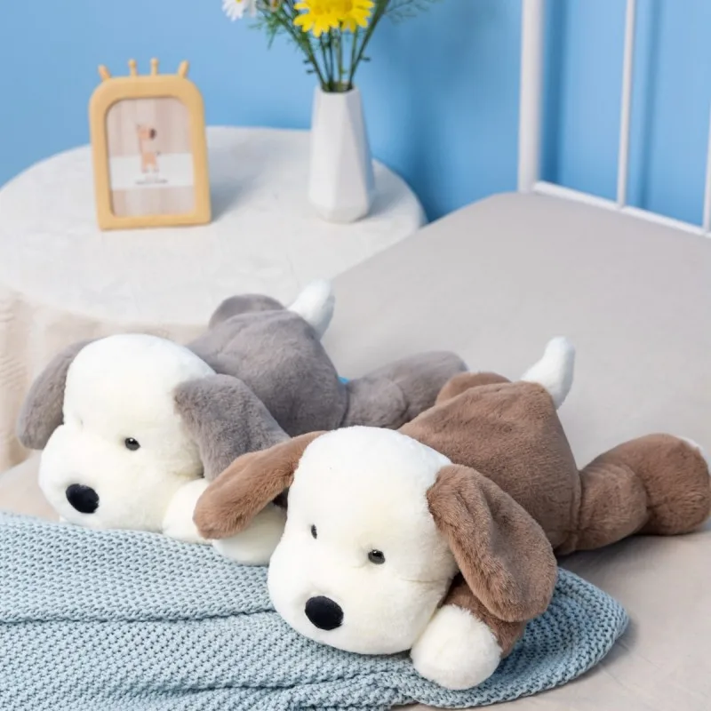 30cm Cut Lying Dog Plush Toys Pillow Stuffed Animal Comfort