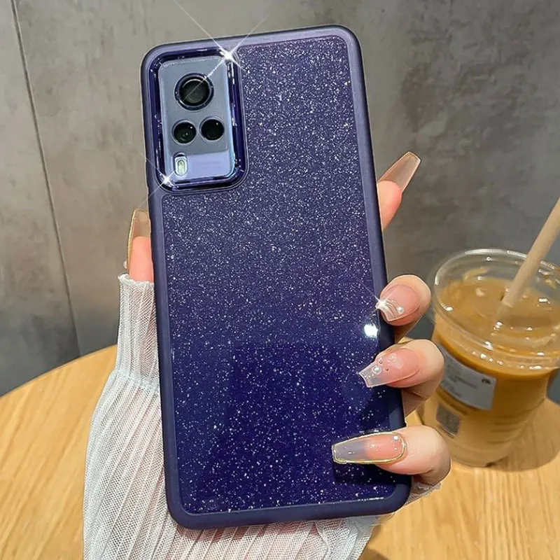 Capa de silicone macio brilhante para Vivo V29E V29 Y78 Y36 Y02 Y16 Y35 Y51 Y31 Y22 Y21 S Y33s Y53s_voghion.com