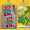 8 Pcs Stackable Crayons Stacking Buildable Crayons Colorful Stackable Crayons Party Favors DIY Rainbow Pencils, 12 Colors 6