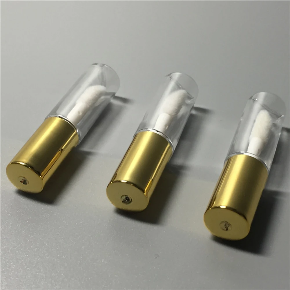 1.2ML 빈 립글로스 튜브 DIY 로즈 골드 플라스틱 휴대용 액체 립스틱 컨테이너 미니 립글로스 튜브 도매