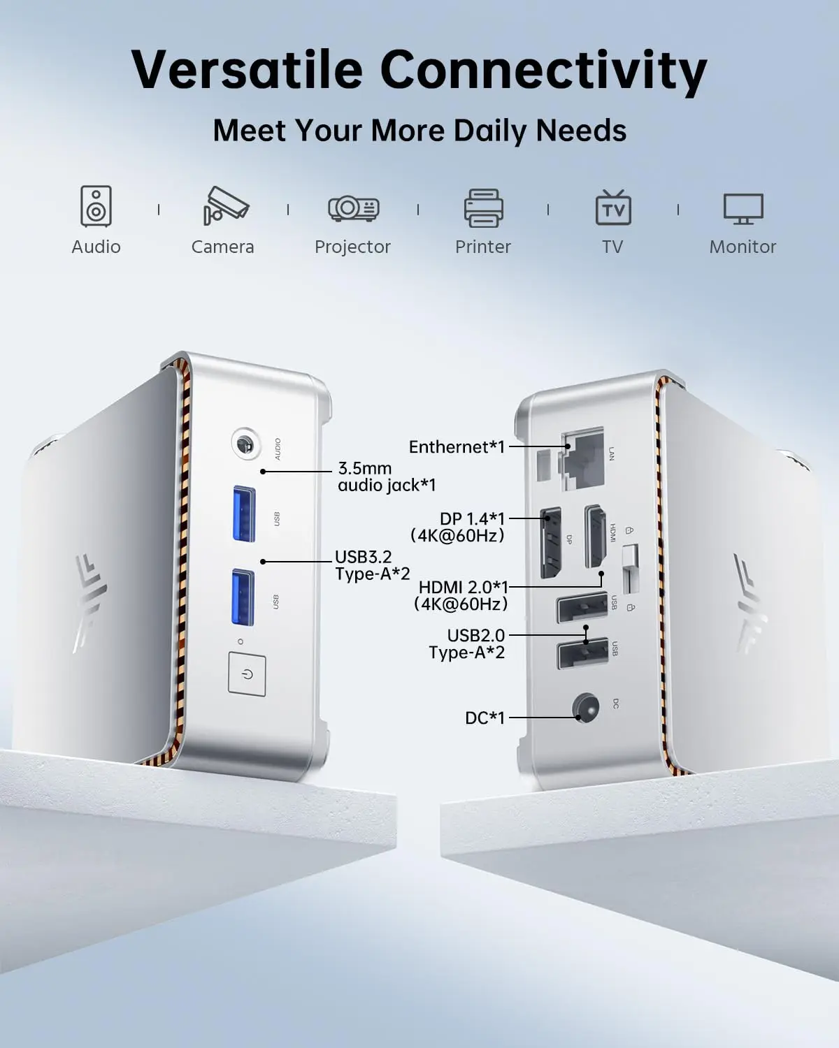 ACEMAGIC Mini PC E2 Mini Computer Alder Lake-N97 16GB DDR4 GB M.2 SSD Windows 11 Pro Micro Desktop Computer Mini PC 4