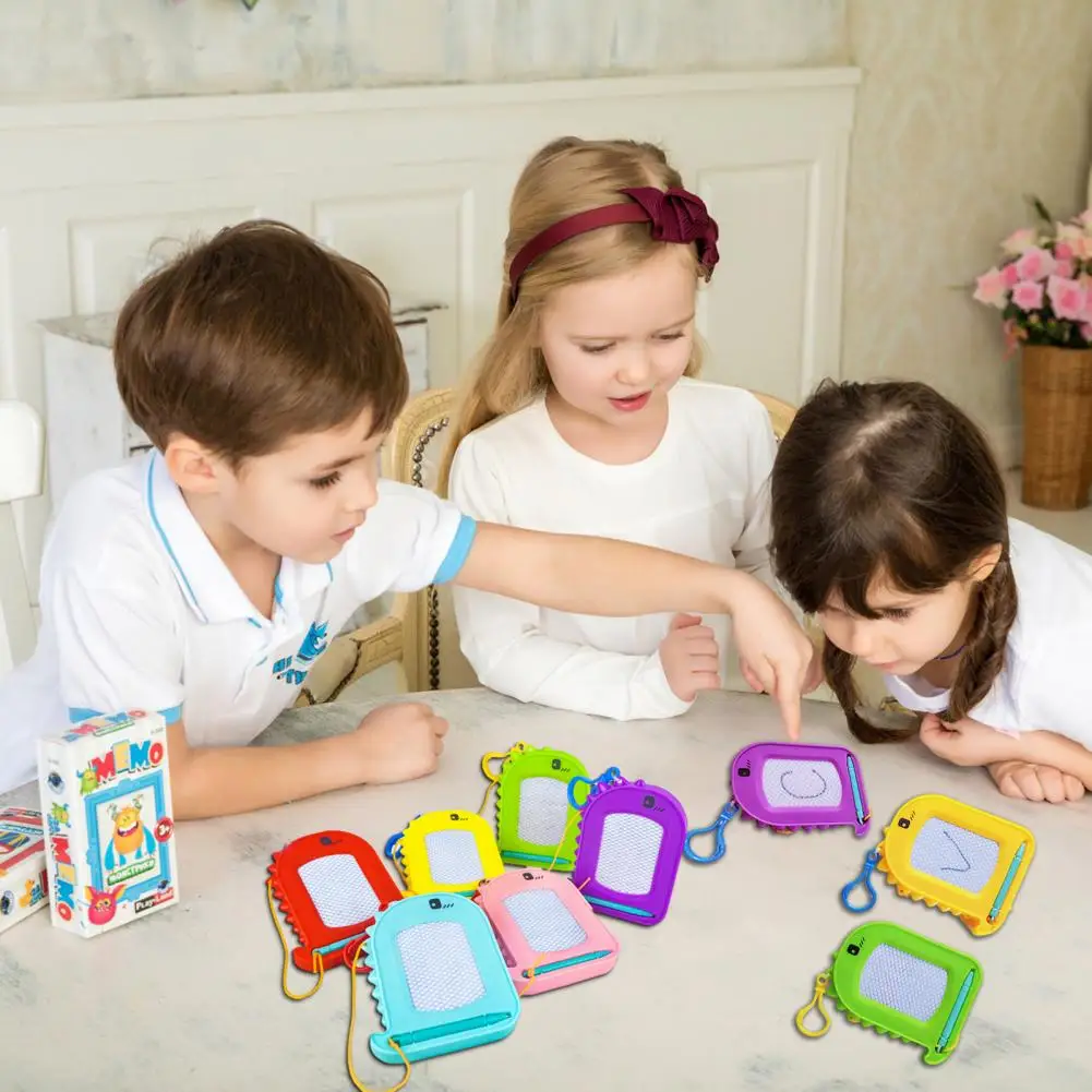

Mini Magnet Sketch Pad Mini Drawing Board Mini Magnetic Drawing Board with Carabiner Valentines Day Cards for Kids Erasable