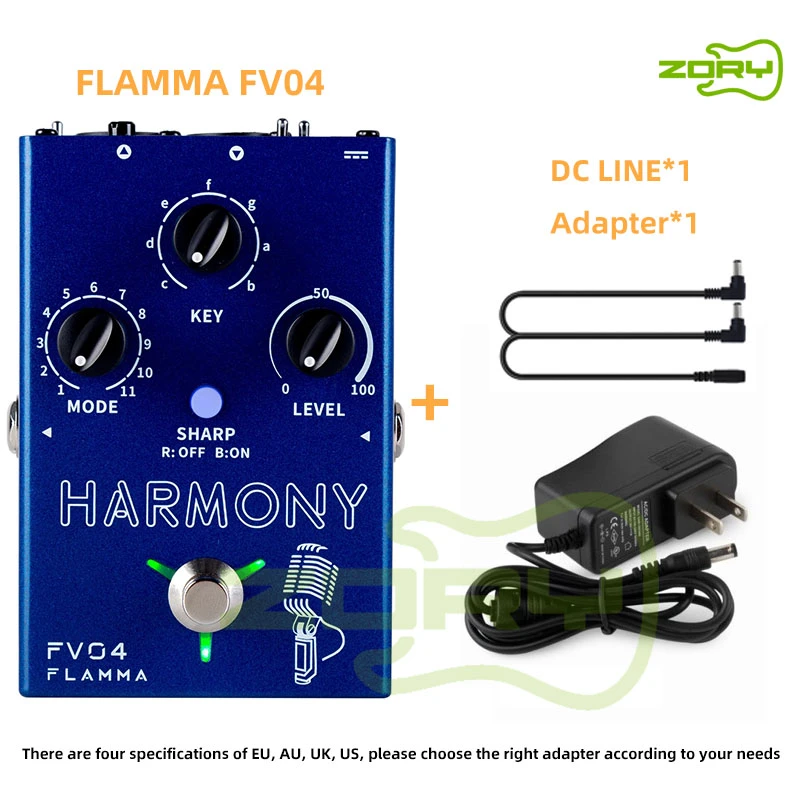 FLAMMA FV04 DC Line Harmony Vocal Effects Processor 12 Pitches With 11