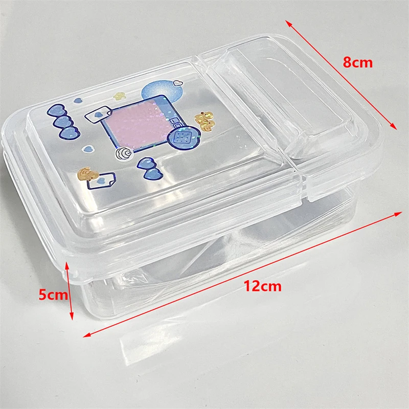 1PCS Collection Container Case Plastic Transparent Storage Box Small Clear Photocard Photo Card Film Protector idol card book photo album card protector idol card protector photo card holder memory card protector photo card binder Store box jewelry