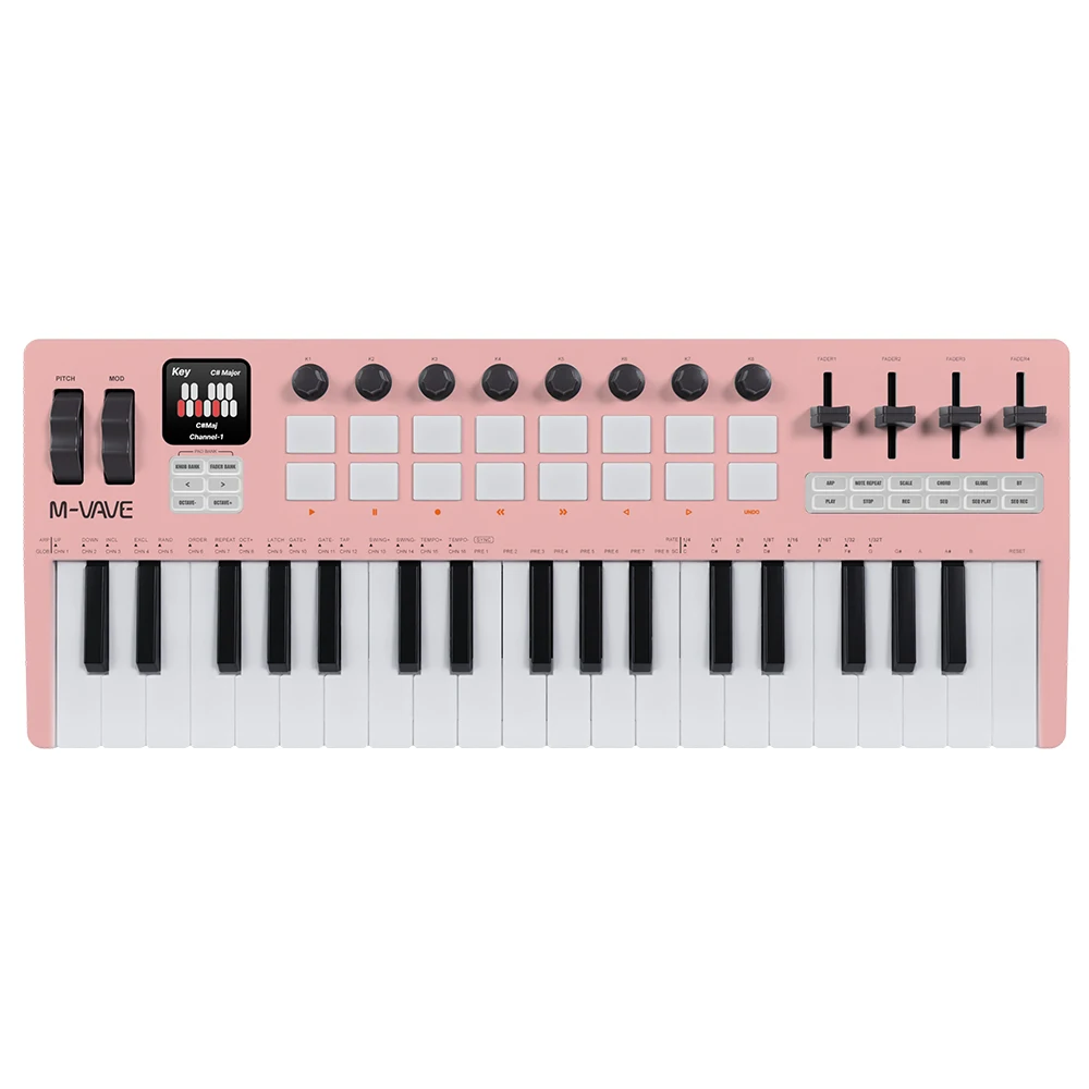 M-VAVE SMK-37 Pro New Wireless MIDI Keyboard All-in-One Synth