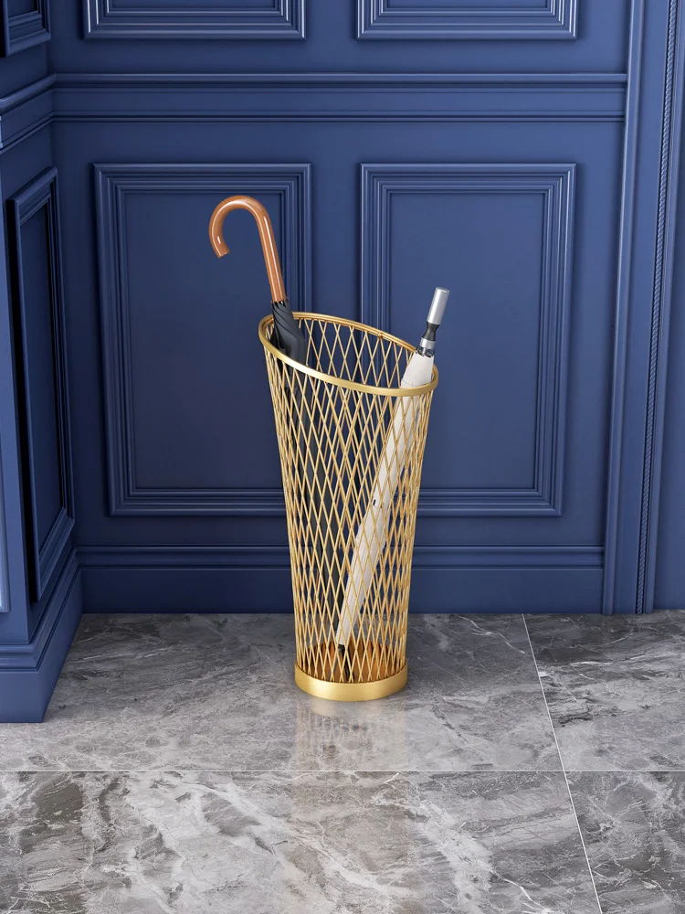 Nordic Creative Umbrella Holder Home Floor Iron Umbrella Stands Indoor Living Room Barrel Storage Tool Furniture