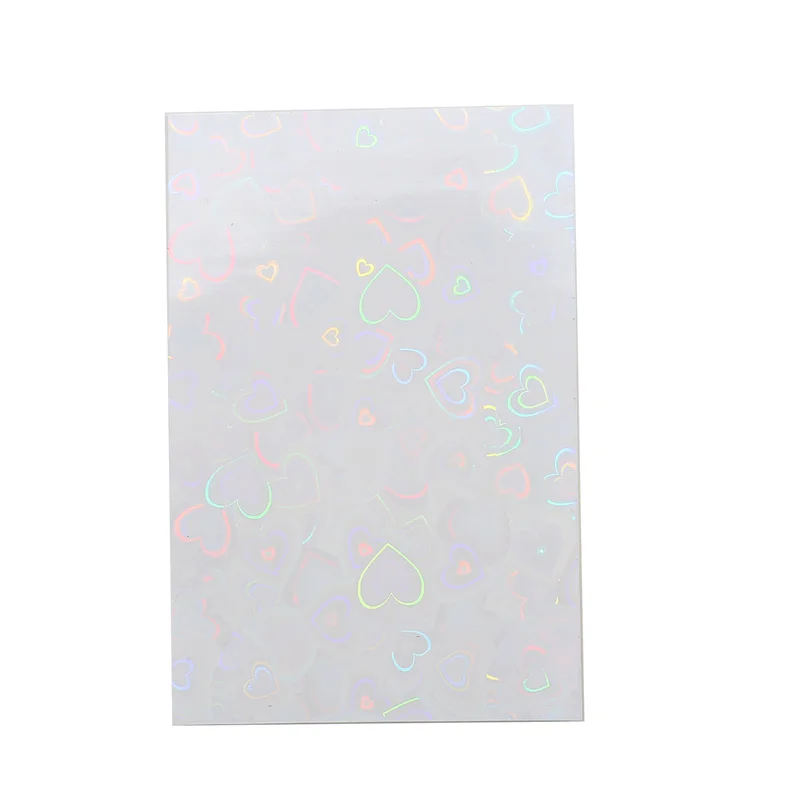 50 Stück/Packung Holografische Herz-Kpop-Fotokartenhüllen Doppelschichtige Matte Kartenschutzhüllen für Fotokarten-Album Sammlerstücke – Detail 22