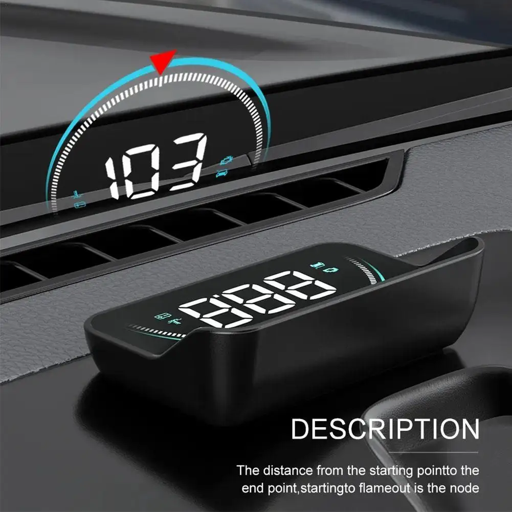 

Car Head-Up Digital Display HUD Projector Speedometer HD LCD Projection On Glass Universal Car Windshield Projector Accessories
