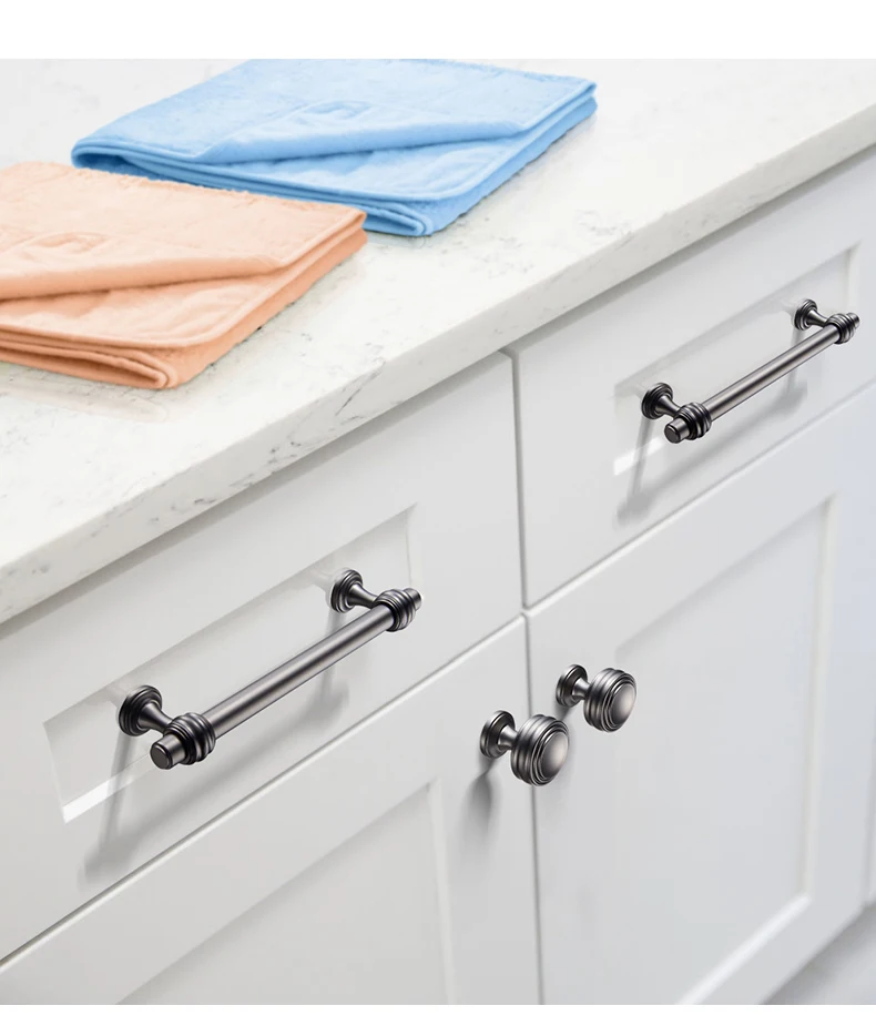 YONFIA 3644BB Brushed Brass Kitchen Cabinet Handles Knob Zinc Alloy Furniture Drawer Handle Wardrobe Closet Pull Handle Gold