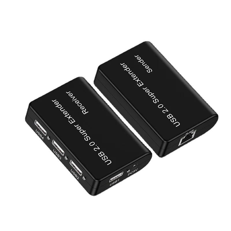 USB Splitter 1 To 4 | Factory Direct | USB 2.0 Network Extender 100m | New USB To RJ45 Converter