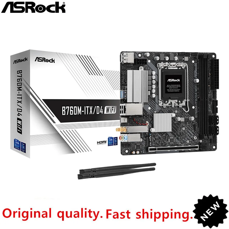Nuovo Per Intel B760 Per Asrock B760M-Itx/D4 Wifi Mini Itx Lga 1700 Dd4 Supporto Per Scheda Madre Desktop Originale 12300F 12400