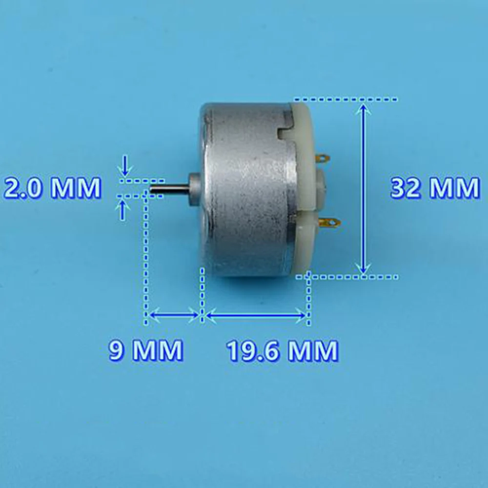 Микро-увлажнитель воздуха для парфюма 500 ТБ, двигатель с тревожной системой постоянного тока, Мини 32 мм, Круглый двигатель с угольной щеткой 2000 об/мин-4300 об/мин, постоянный ток 6 В-12 в