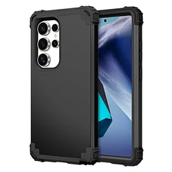 Durable Drop - Resistant Tough Rugged Armor Case - Galaxy S25 Edge (Black)