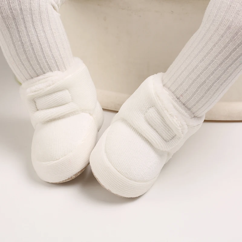 Newborn Baby Socks Shoes Boy Girl Star Toddler First Walkers Booties Cotton Comfort Soft Anti-slip Warm Infant Crib Shoes 6