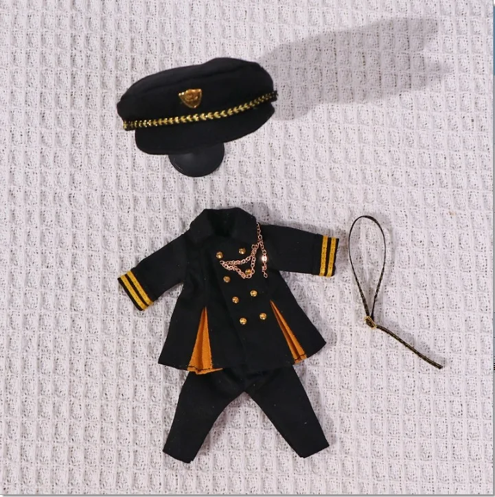 Ob11 Doll Skirt Style Uniforms Coats Clothes Doll Military Overcoat With Belt For Molly , Ymy, P9, Gsc, Obitsu11 ,Ufdoll,1/12bj 3