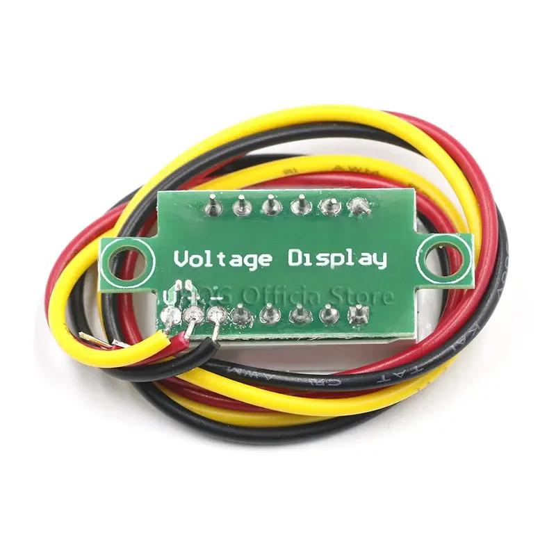 Digital Voltmeter 0.36 Inch 0.36" Digital Voltmeter Red Green Blue DC 0V-100V Three Lines 3 digit Voltage Panel Meter Display led Color