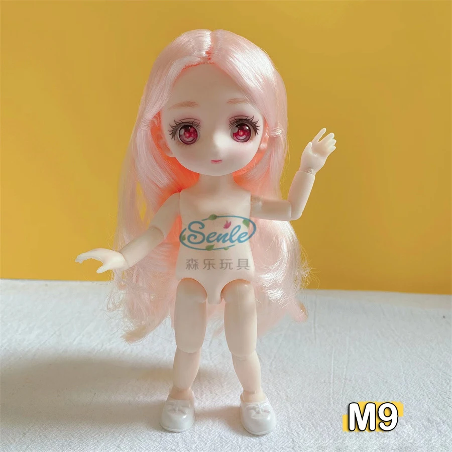 16 cm nackter Puppenkörper mit 2. Dimension, Anime-Auge, 13 bewegliche Gelenke, blaue 2D-Animationsaugen, Puppe, DIY-Spielzeug für Mädchen – Detail 19