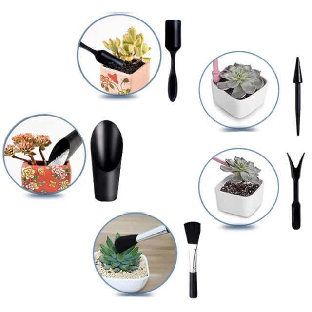 Mini Gardening Tool Set Label Board Plastic Garden Plants Household Succulent Potted Plant Cultivation Drilling Sowing TMZ 2