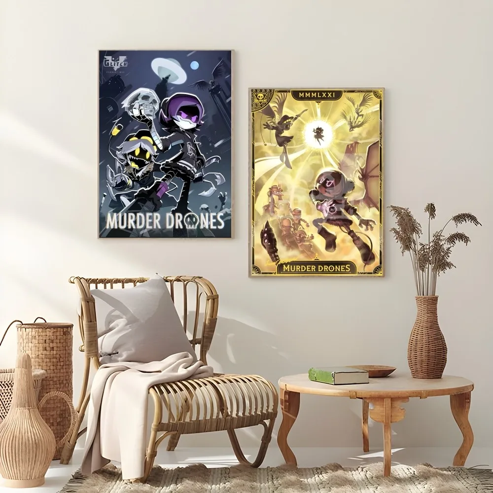 Murder Drones Game Aesthetic Wall Art Poster