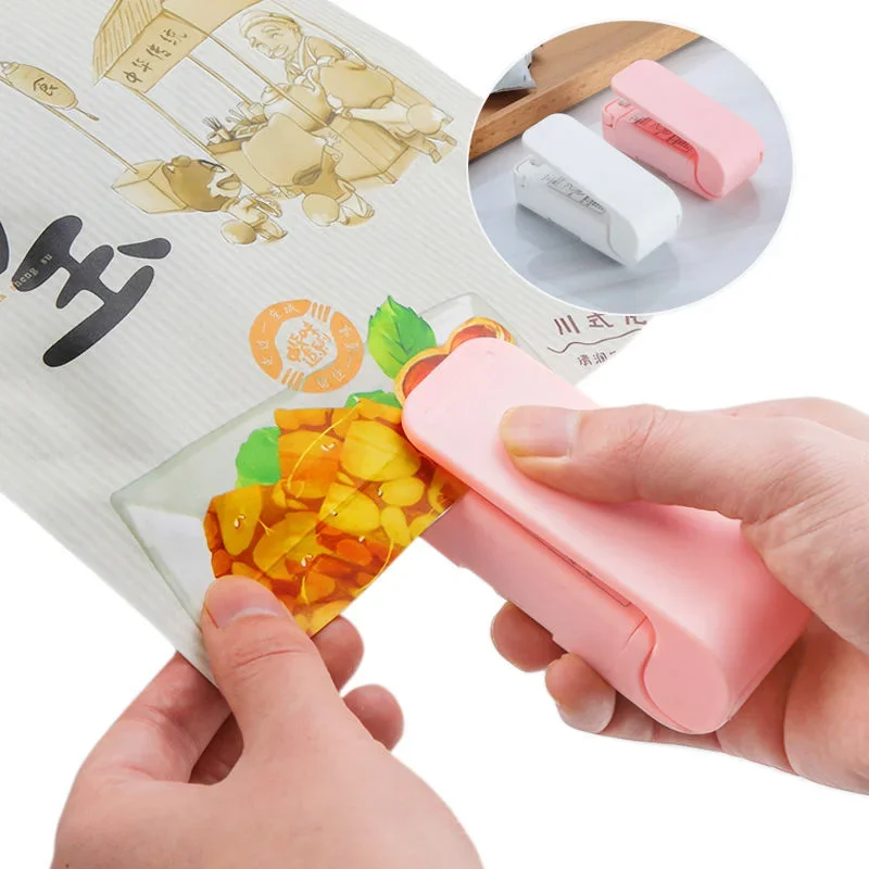 Bag Sealer 1pc Mini Heat Bag Sealing Machine Package Sealer Bags Thermal Plastic Food Bag Closure Portable Sealer Kitchen Accessories Tools