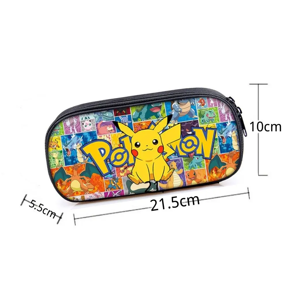 Trousse À Crayons Pokémon Pikachu, Sac À Stylos Noir, Fournitures