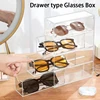 4 Layer Acrylic Glasses Storage Box Stackable Transparent Drawer Display Stand Makeup Sunglasses Storage Box Jewelry 1