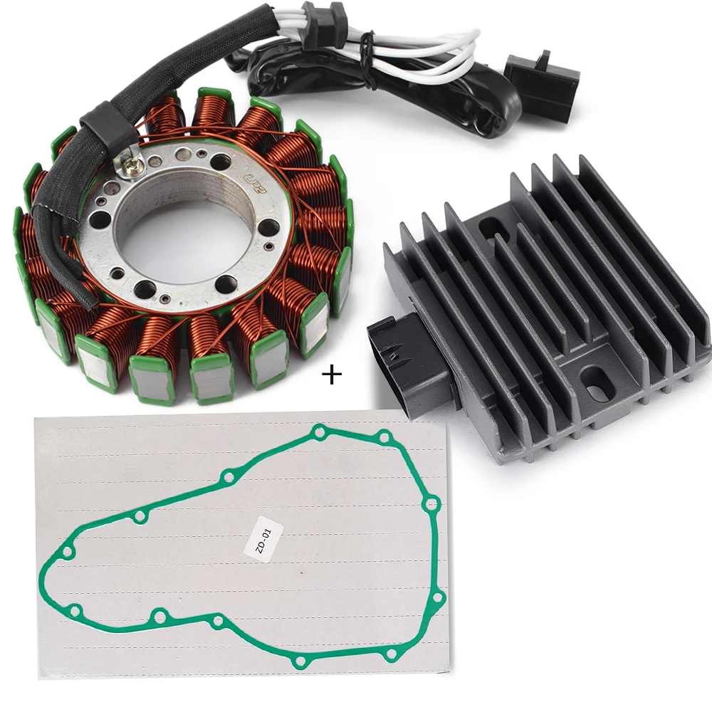Stator Coil + Regulator rectifier Gasket For Kawasaki ER400 ER4N ER650 ER6N Versys 650 KLE650 Ninja 400R EX400 EX650 EX650 ER-6F