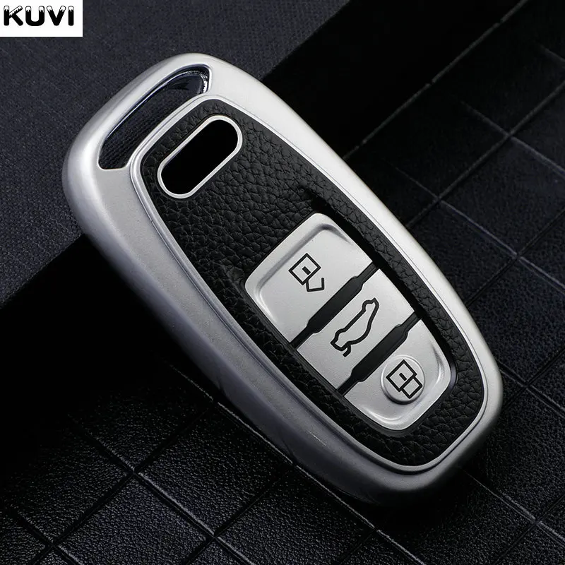 Premium Leather TPU Car Key Case Cover - Stylish Protective Holder Accessories