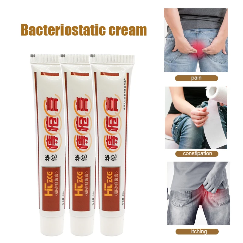 Chinese Herb Medicine Hemorrhoid Cream Analgesic Anal Fissure Medical Plaster For External Use 1/3pcs hemorrhoids treatment cream