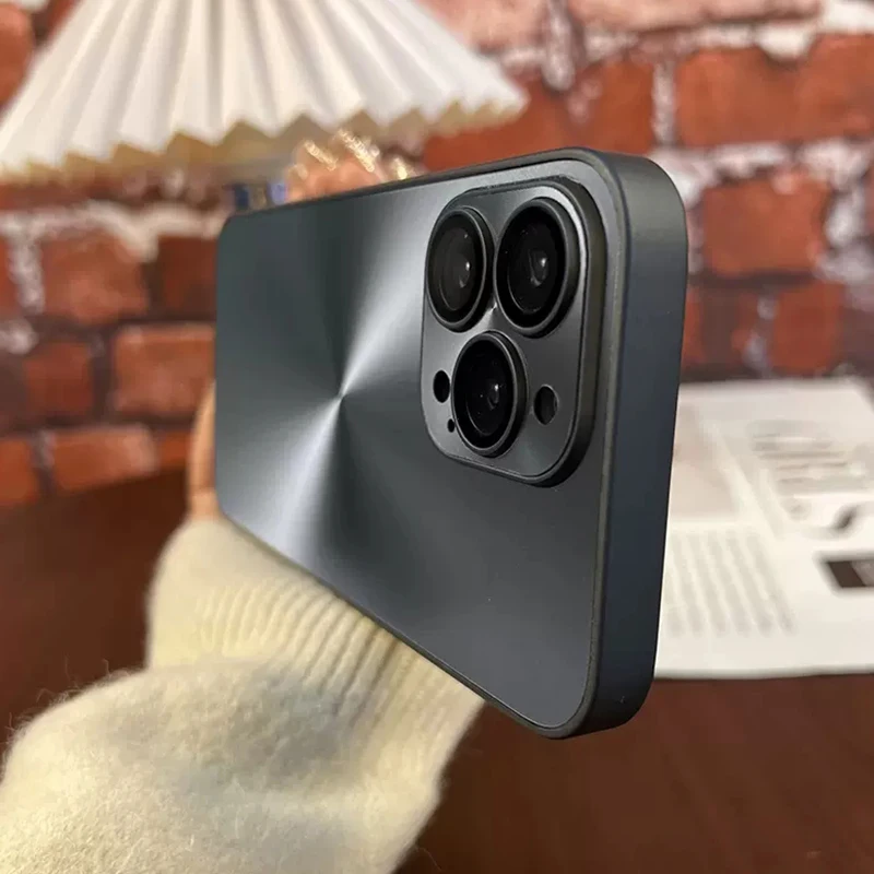 Luxus Coole Aurora Laser Hülle für iPhone 14 13 12 11 Pro Max Plus Männer Frauen Mädchen Objektivschutz Silikon Stoßstange stoßfeste Abdeckung_voghion.com