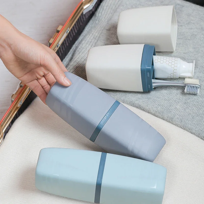 Cup Toothbrush Cup Household Set Tooth Cylinder Toothbrush Toothpaste Storage Box Portable Wash Mouthwash toothbrush holder toothbrush storage box