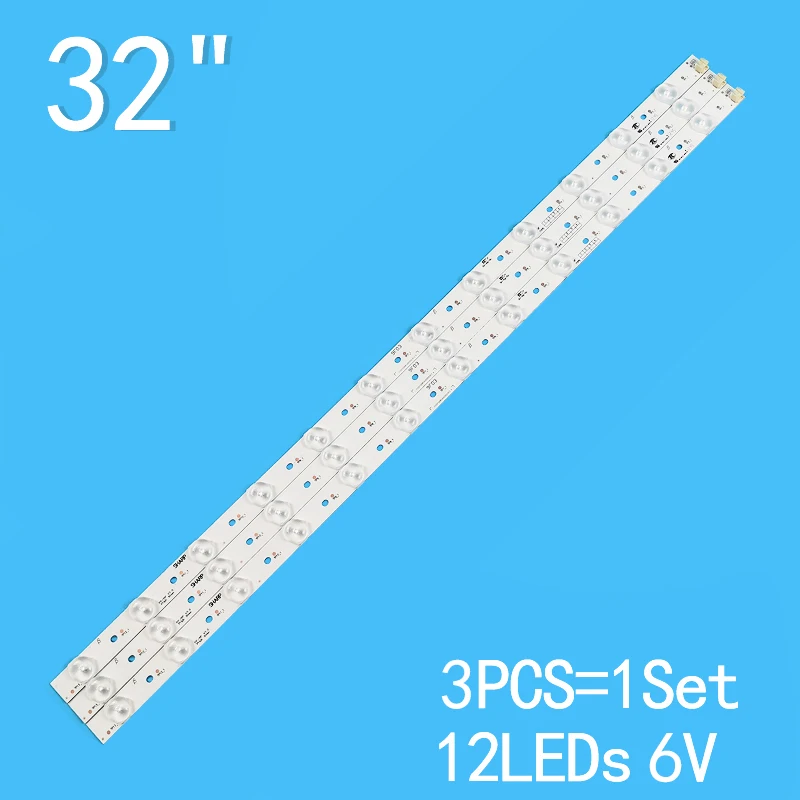 1SET=3PCS 12LEDs 6V 624mm Suitable for Toshiba 32-inch LCD TV backlight strip C102Y28WCA003521B13 A HX-S(I) 94V-0 suitable for toshiba 32 inch lcd tv svt320ae9 rev1 0 121012 lsc320hn03 32p1300 32p2400vt 32l2300 32l230 32l2333