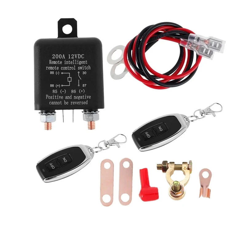 Remote Car Control Battery Disconnect Switch - Anti-Theft Upgrade to Prevent Power Drain