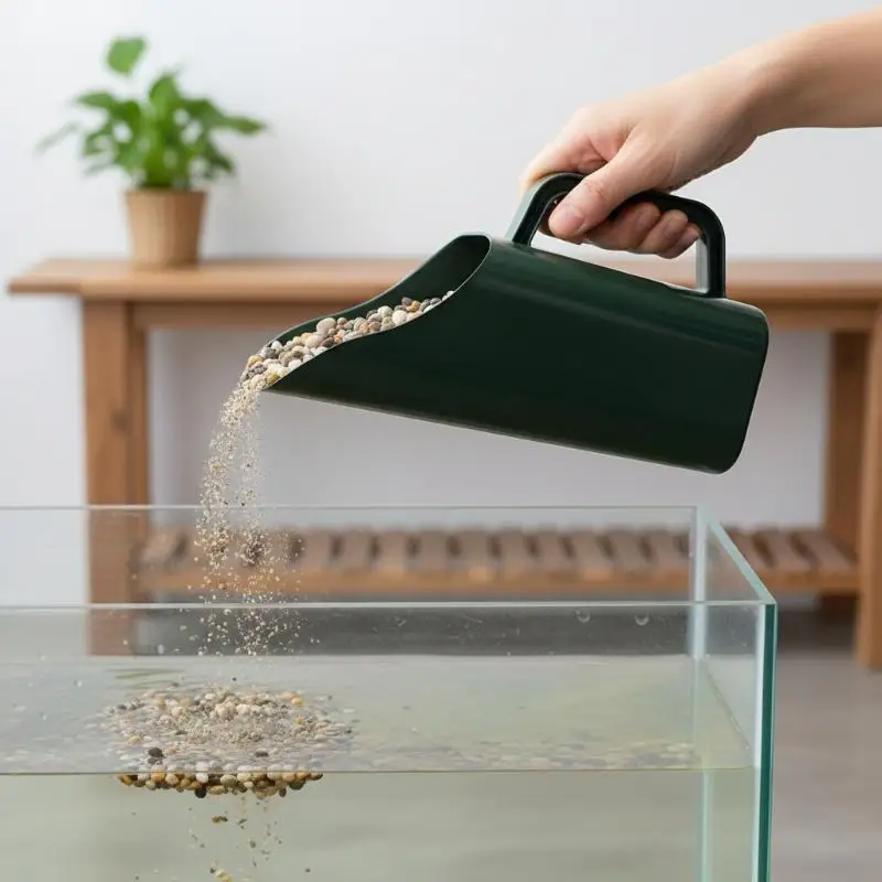 정원용 흙삽 1개, 흙 혼합 및 화분 재배용 플라스틱 메쉬 체망 필터