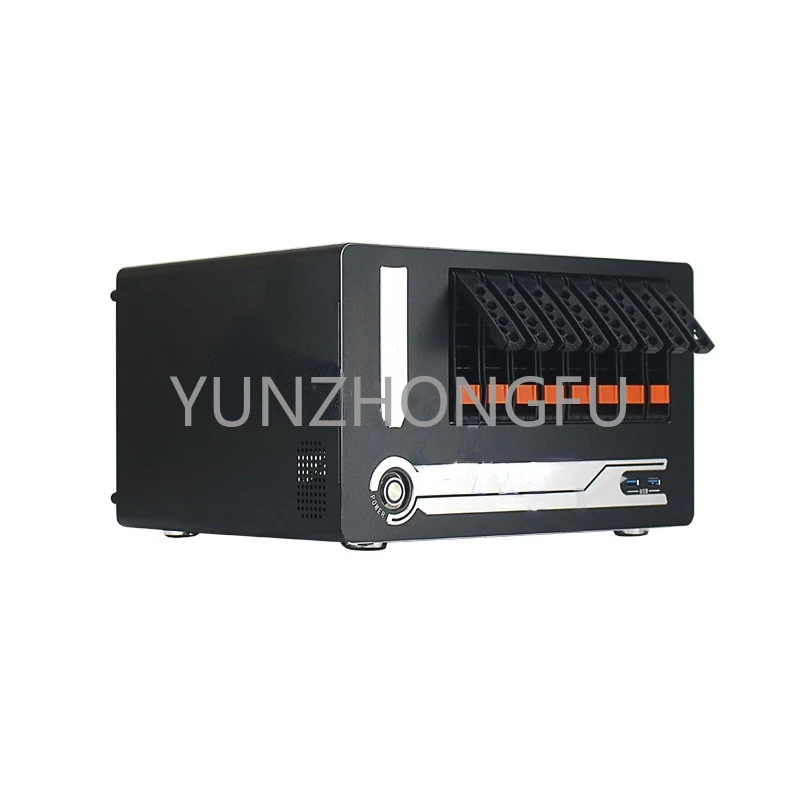 

Half-Height PCIE Card Slot ATX Mainboard ATX Power Hot-Swappable Chassis USB3.0 Nas8-Disk Storage Server