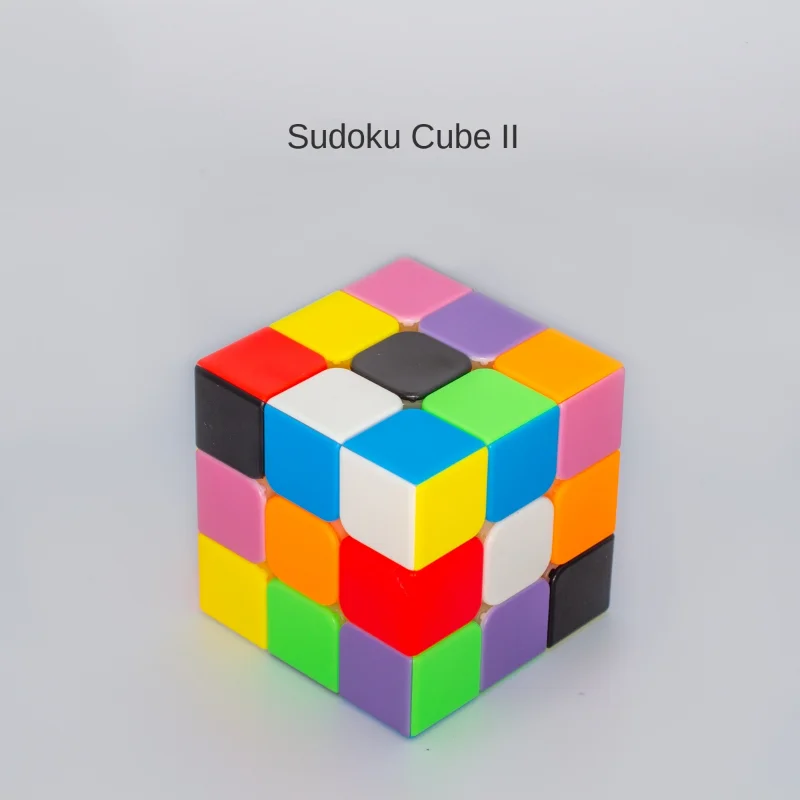 전문 스도쿠 매직 큐브, 브레이니 클래식 컬러 매직 큐브, 스티커리스 큐브, 3x3x3, 9 색